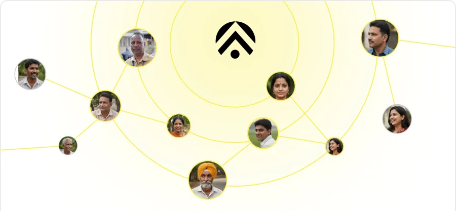 Illustration of the Reidius referral network connecting past clients